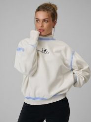 4F Bluza dresowa regular bez kaptura damska - biała S. Brązowe bluzy damskie 4F, s, bez wzorów, z dresówki, bez kaptura. W wyprzedaży za 79.99 zł.