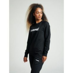 Bluza do piłki ręcznej damska Hummel Go Cotton Logo Sweatshirt Woman. Czarne bluzy damskie Hummel, m, bez wzorów, bez kaptura. Za 59.00 zł.