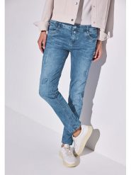 Street One Dżinsy - Regular fit - w kolorze niebieskim rozmiar: W29/L28. Niebieskie jeansy damskie Street One. Za 144.92 zł.