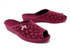 BEFADO 581D 197 bordowy, kapcie damskie. Czerwone kapcie damskie Befado. Za 44.99 zł.