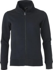 Clique Classic Cardigan Damski bluza z kieszeniami na zamek – black. Czarne bluzy damskie CLIQUE, l, bez wzorów, z materiału, bez kaptura. Za 212.59 zł.