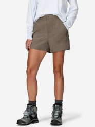 Marmot Szorty funkcyjne "AirExchange SolarShield" w kolorze khaki rozmiar: L. Brązowe spodenki sportowe damskie Marmot, l, bez wzorów, z materiału, outdoorowe. Za 180.06 zł.