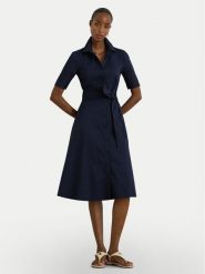 LAUREN RALPH LAUREN Sukienka koszulowa 200748950010 Granatowy Regular Fit. Niebieskie sukienki damskie Lauren Ralph Lauren, bez wzorów, z bawełny, bez ramiączek. Za 1,072.99 zł.