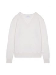 Perfect Cashmere Kaszmirowy sweter "Kalie" w kolorze białym rozmiar: S. Białe swetry klasyczne damskie Perfect Cashmere, s, z kaszmiru, bez kołnierzyka. Za 444.95 zł.