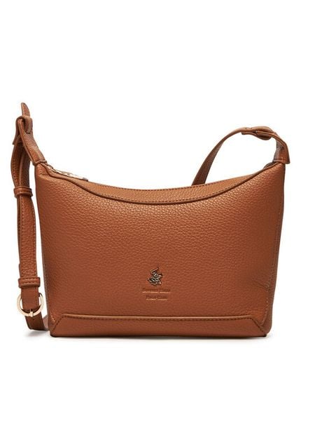 Beverly Hills Polo Club Torebka CEO-BHPC-C-008-08 Brązowy. Brązowe listonoszki damskie Beverly Hills Polo Club, bez wzorów, z materiału, bez dodatków. Za 199.99 zł.