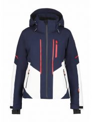 Icepeak Kurtka narciarska "Fithian" w kolorze granatowo-białym rozmiar: 38. Niebieskie kurtki sportowe damskie Icepeak, m, bez wzorów, bez kaptura. Za 505.13 zł.