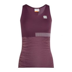 Koszulka rowerowa damska Sportful Giara. Fioletowe koszulki damskie SPORTFUL, l, bez wzorów, bez kołnierzyka, bez ramiączek. Za 149.99 zł.