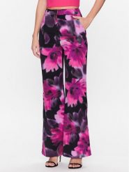 Morgan Spodnie materiałowe 231-PCHARM.F Różowy Relaxed Fit. Czerwone spodnie materiałowe damskie Morgan, bez wzorów, z materiału. Za 369.99 zł.