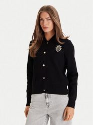 Morgan Kardigan 252-MTEDDY Czarny Regular Fit. Czarne kardigany damskie Morgan, xl, bez wzorów, z syntetyku. Za 329.99 zł.