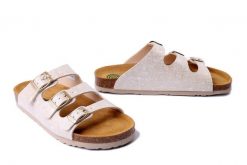 DR. BRINKMANN 700713-81 offwhite, klapki damskie. Brązowe klapki damskie Dr. Brinkmann, bez wzorów, bez obcasa, bez zapięcia. Za 143.43 zł.