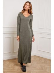 Joséfine Sukienka dzianinowa "Dovel" w kolorze khaki rozmiar: S. Brązowe sukienki damskie Joséfine, bez wzorów, z dzianiny, bez ramiączek. Za 108.99 zł.