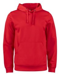 Clique Basic Active bluza z kapturem z poliestru – red. Czerwone bluzy damskie CLIQUE, s, bez wzorów, z poliesteru, z kapturem. Za 189.24 zł.