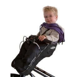 Bike-a-way Fotelik rowerowy - Ponczo przeciwdeszczowe i wiatrówka -Bobike & Yepp. Czarne foteliki rowerowe DERYAN, na zimę. Za 149.99 zł.