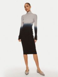 Liu Jo Sukienka dzianinowa WF4356 MA47P Szary Slim Fit. Szare sukienki damskie Liu Jo, bez wzorów, z dzianiny, bez ramiączek. Za 439.99 zł.