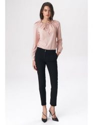 Nife Spodnie w kolorze czarnym rozmiar: 38. Czarne spodnie materiałowe damskie Nife, bez wzorów, z materiału. Za 226.77 zł.