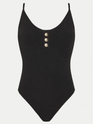 Tommy Hilfiger Strój kąpielowy UW0UW05851 Czarny. Czarne stroje jednoczęściowe Tommy Hilfiger, bez wzorów, z syntetyku. Za 289.99 zł.