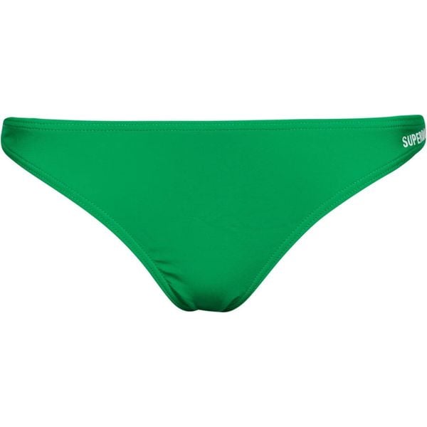 Dół od bikini Superdry Code Essential Bikini Brief. Zielone bikini Superdry, bez wzorów, z elastanu. W wyprzedaży za 76.00 zł.