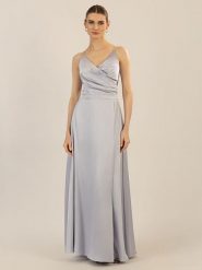 APART Sukienka w kolorze jasnoszarym rozmiar: 36. Szare sukienki damskie Apart, bez wzorów, z satyny, bez ramiączek. Za 206.42 zł.