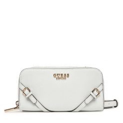 Portfel Guess. Białe portfele damskie Guess, z aplikacjami. Za 299.99 zł.