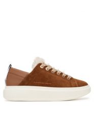 Alexander Smith Sneakersy Wembley Folded ASBCWRW Brązowy. Brązowe obuwie sportowe damskie Alexander Smith, ze skóry, bez zapięcia. Za 739.99 zł.