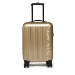 Walizka kabinowa Armani Exchange. Żółte walizki Armani Exchange, bez wzorów. Za 909.99 zł.