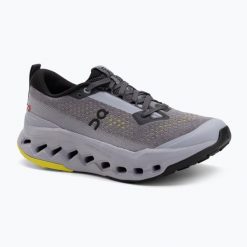 Buty do biegania damskie On Cloudsurfer Trail 2. Szare obuwie sportowe damskie On, bez zapięcia, do biegania. Za 649.99 zł.