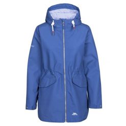 Trespass Finch - Damska kurtka przeciwdeszczowa Tp50 w kolorze indygo. Szare kurtki damskie Trespass, na lato, bez wzorów, z bawełny, bez kaptura. Za 400.99 zł.