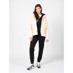 Kurtka turystyczna damska Down Jacket. Brązowe kurtki damskie Champion, s, bez wzorów, z poliesteru, z kapturem. Za 313.00 zł.