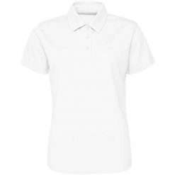Damska Koszulka Polo. Białe koszulki damskie JUST COOL, bez wzorów, bez kołnierzyka, bez ramiączek. Za 65.99 zł.