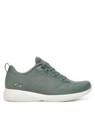 Skechers Sneakersy Bobs Squad-Tough Talk 32504/SAGE Zielony. Zielone obuwie sportowe damskie Skechers, z materiału, bez zapięcia. Za 189.99 zł.