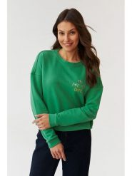 TATUUM Bluza w kolorze zielonym rozmiar: L. Zielone bluzy damskie TATUUM, l, bez wzorów, bez kaptura. Za 127.95 zł.