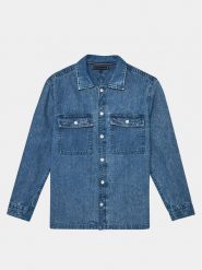 Tommy Hilfiger Koszula jeansowa Soft Denim Shirt L/S KB0KB08727 Niebieski Regular Fit. Niebieskie koszule chłopięce Tommy Hilfiger, bez wzorów, z bawełny, bez kołnierzyka, bez ramiączek. Za 399.99 zł.