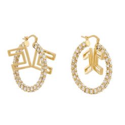 Kolczyki Elisabetta Franchi. Żółte kolczyki damskie Elisabetta Franchi, złote. Za 1,409.00 zł.