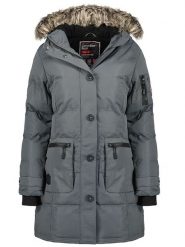 Canadian Peak Parka "Axelus" w kolorze szarym rozmiar: M. Szare parki damskie Canadian Peak, m, bez kaptura. Za 276.71 zł.