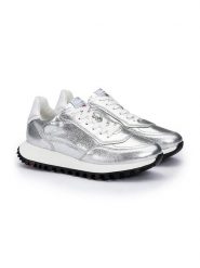 LLOYD Skórzane sneakersy w kolorze srebrno-białym rozmiar: 40. Białe obuwie sportowe damskie Lloyd, bez zapięcia. Za 334.60 zł.
