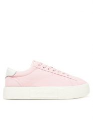 Tommy Jeans Sneakersy Tjw Flatform Sneaker EN0EN02819 Różowy. Czerwone obuwie sportowe damskie Tommy Jeans, z jeansu, bez zapięcia. Za 239.99 zł.