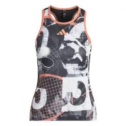 Damski tank top adidas Club Graph. Białe koszulki sportowe damskie Adidas, l, bez wzorów, bez ramiączek. Za 190.50 zł.