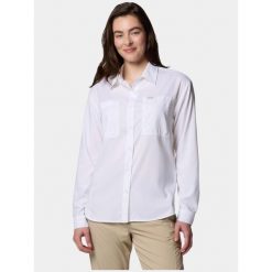 Koszulka turystyczna damska Columbia Silver Ridge Utility. Niebieskie bluzki damskie Columbia, m, bez wzorów, bez kołnierzyka, bez ramiączek. Za 329.00 zł.