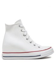 Converse Trampki Chuck Taylor All Star Wedge Platform A11908C Biały. Białe trampki damskie Converse, bez wzorów, z materiału, bez zapięcia. Za 339.99 zł.