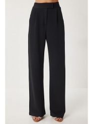 Happiness Istanbul Spodnie w kolorze czarnym rozmiar: 40. Czarne spodnie materiałowe damskie Happiness Istanbul, bez wzorów, z materiału. Za 70.24 zł.