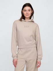 GAP Bluza w kolorze beżowym rozmiar: XS. Brązowe bluzy damskie GAP, s, bez wzorów, z materiału, z kapturem. Za 79.96 zł.