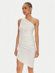 NORMA KAMALI Sukienka koktajlowa KK2223PL288944 Biały Slim Fit. Białe sukienki damskie Norma Kamali, bez wzorów, z syntetyku, wizytowe, bez ramiączek. Za 729.99 zł.