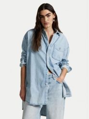 Polo Ralph Lauren Koszula jeansowa 211964726001 Niebieski Oversize. Niebieskie koszule damskie Polo Ralph Lauren, xl, bez wzorów, z bawełny, bez kołnierzyka, bez ramiączek. Za 609.99 zł.