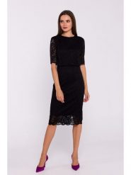 Stylove Sukienka w kolorze czarnym rozmiar: M. Czarne sukienki damskie Stylove, bez wzorów, z koronki, bez ramiączek. Za 220.12 zł.