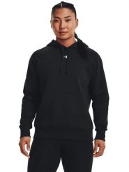 Under Armour Bluza "Rival" w kolorze czarnym rozmiar: M. Czarne bluzy damskie Under Armour, m, bez wzorów, z kapturem. Za 145.60 zł.