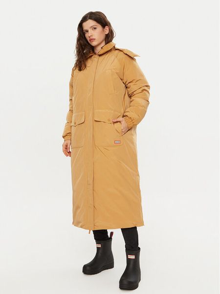 Hunter Płaszcz przejściowy HARW0014242 Brązowy Regular Fit. Brązowe kurtki damskie Hunter, xs, bez wzorów, z syntetyku, bez kaptura. Za 459.99 zł.