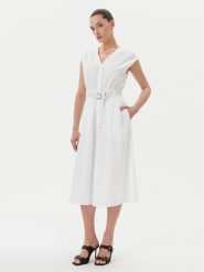 MICHAEL Michael Kors Sukienka codzienna MS5830KF4C Biały Regular Fit. Białe sukienki damskie MICHAEL Michael Kors, bez wzorów, z bawełny, bez ramiączek. Za 699.99 zł.