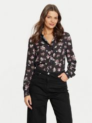 Guess Koszula W4BH56 WGLA2 Czarny Comfort Fit. Czarne koszule damskie Guess, s, z aplikacjami, z syntetyku, bez kołnierzyka, bez ramiączek. Za 219.99 zł.