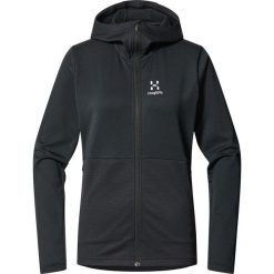 Bluza z kapturem damska Lark Mid Hood. Czarne bluzy damskie Haglöfs, bez wzorów, z kapturem. Za 560.00 zł.