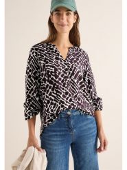 Cecil Bluzka w kolorze brązowym rozmiar: M. Brązowe bluzki damskie Cecil, m, bez wzorów, z wiskozy, klasyczne, bez kołnierzyka, bez ramiączek. Za 113.10 zł.